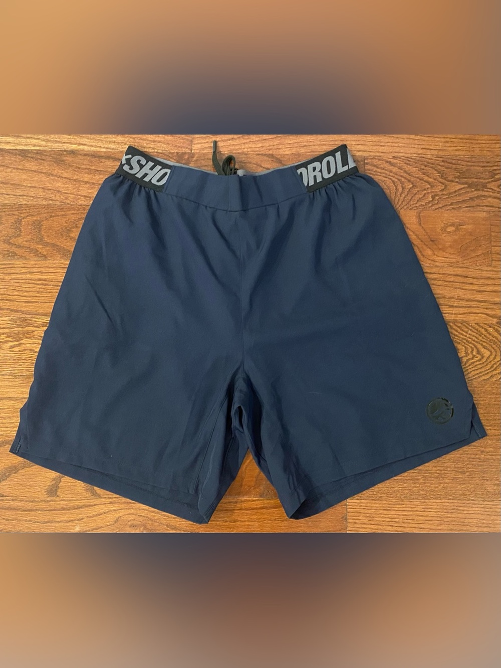 Hoka Shoyoroll Collaboration Athletic Shorts Sz L Blue NWT Limited Edition